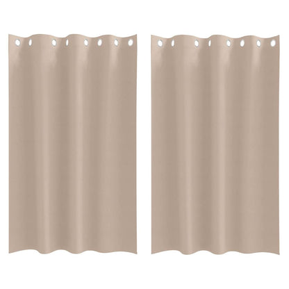 Cortinas opacas com cortinas Cinzento-acastanhado Poliéster