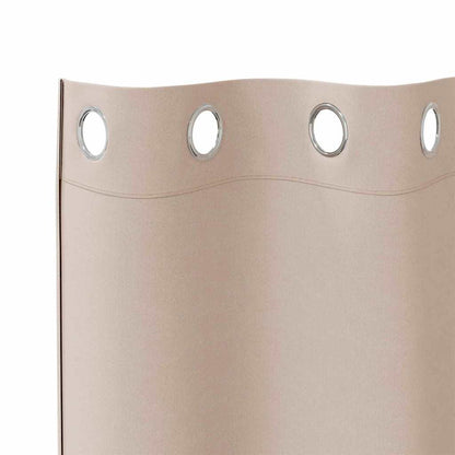 Cortinas opacas com cortinas Cinzento-acastanhado Poliéster