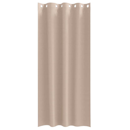 Cortinas opacas com cortinas Cinzento-acastanhado Poliéster