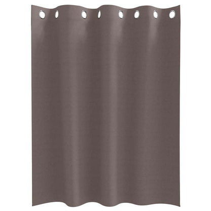Cortinas opacas com cortinas Marrom Escuro Poliéster