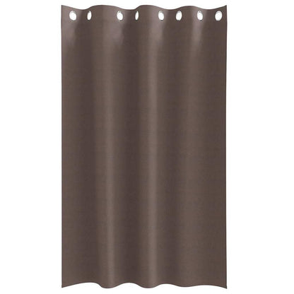 Cortinas opacas com cortinas Marrom Escuro Poliéster