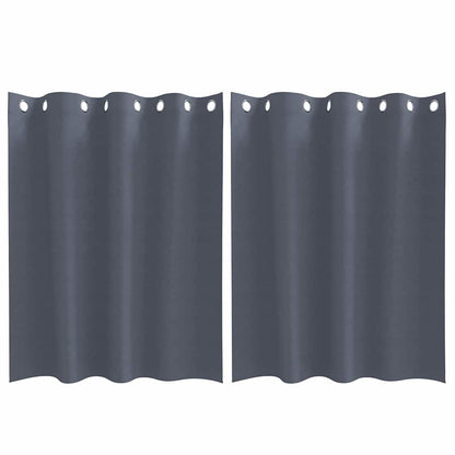 Cortinas opacas com cortinas Antracite Poliéster