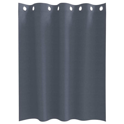 Cortinas opacas com cortinas Antracite Poliéster