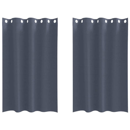 Cortinas opacas com cortinas Antracite Poliéster