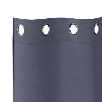 Cortinas opacas com cortinas Antracite Poliéster