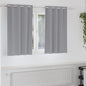 Cortinas opacas com cortinas Cinzento-claro Poliéster