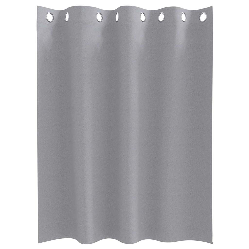 Cortinas opacas com cortinas Cinzento-claro Poliéster