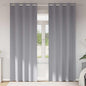 Cortinas opacas com cortinas Cinzento-claro Poliéster