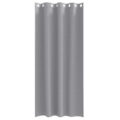 Cortinas opacas com cortinas Cinzento-claro Poliéster