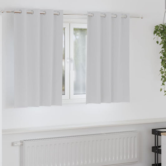 Cortinas opacas com cortinas Pale Grey Poliéster