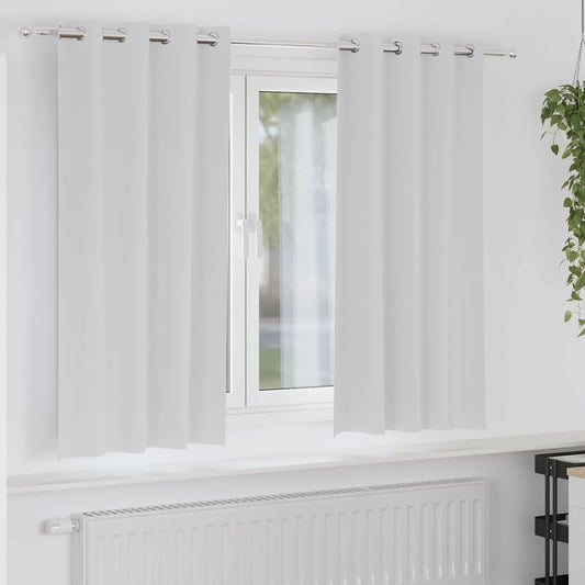 Cortinas opacas com cortinas Pale Grey Poliéster