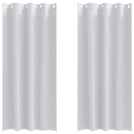 Cortinas opacas com cortinas Pale Grey Poliéster