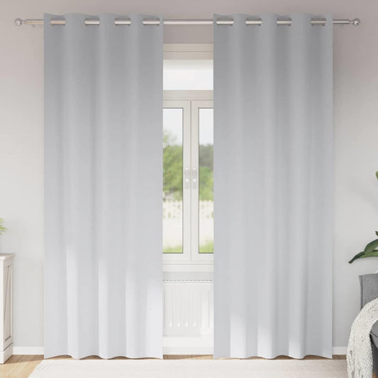 Cortinas opacas com cortinas Pale Grey Poliéster