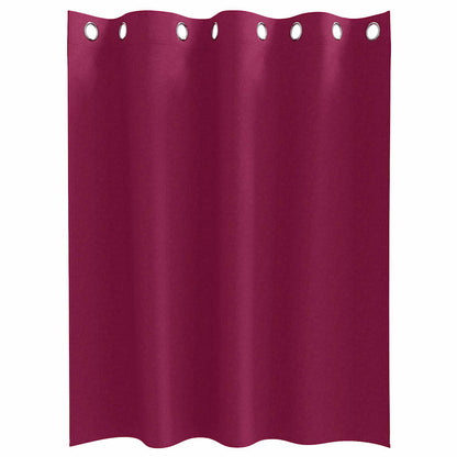Cortinas opacas com cortinas Vinho Vermelho Poliéster