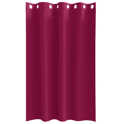 Cortinas opacas com cortinas Vinho Vermelho Poliéster