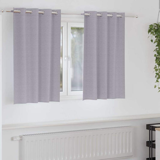 Cortinas opacas com cortinas Metal Grey Poliéster