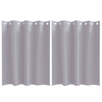 Cortinas opacas com cortinas Metal Grey Poliéster