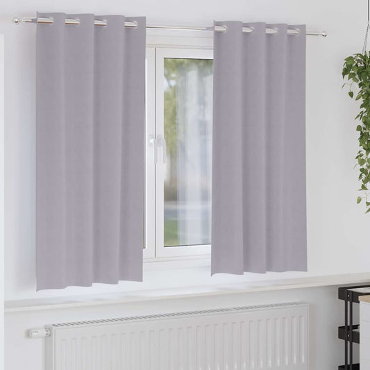Cortinas opacas com cortinas Metal Grey Poliéster