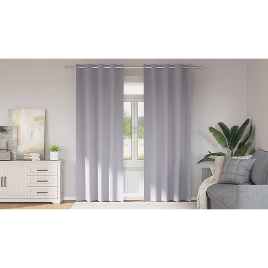 Cortinas opacas com cortinas Metal Grey Poliéster