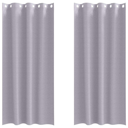Cortinas opacas com cortinas Metal Grey Poliéster