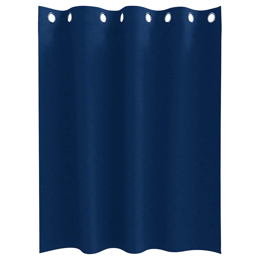 Cortinas opacas com cortinas Azul Escuro Poliéster