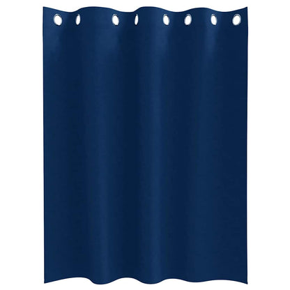 Cortinas opacas com cortinas Azul Escuro Poliéster