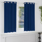 Cortinas opacas com cortinas Azul Escuro Poliéster