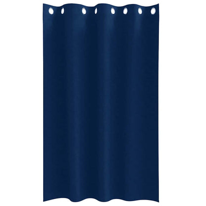 Cortinas opacas com cortinas Azul Escuro Poliéster