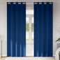 Cortinas opacas com cortinas Azul Escuro Poliéster