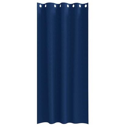 Cortinas opacas com cortinas Azul Escuro Poliéster