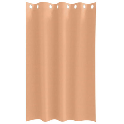Cortinas opacas com cortinas Marrom Claro Poliéster