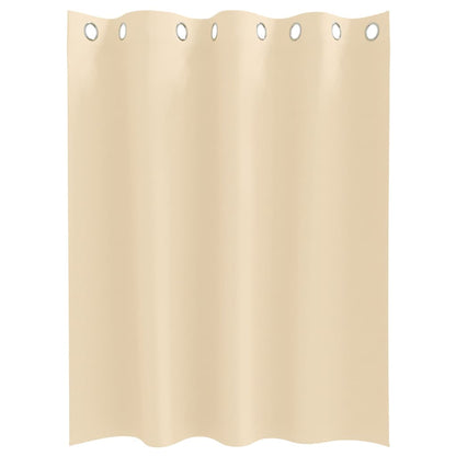 Cortinas opacas com cortinas Creme Poliéster