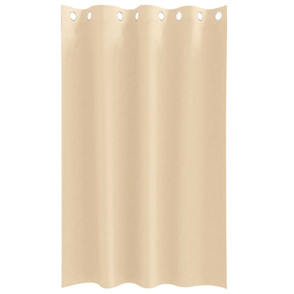 Cortinas opacas com cortinas Creme Poliéster