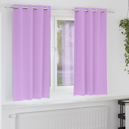 Cortinas opacas com cortinas Roxo Poliéster