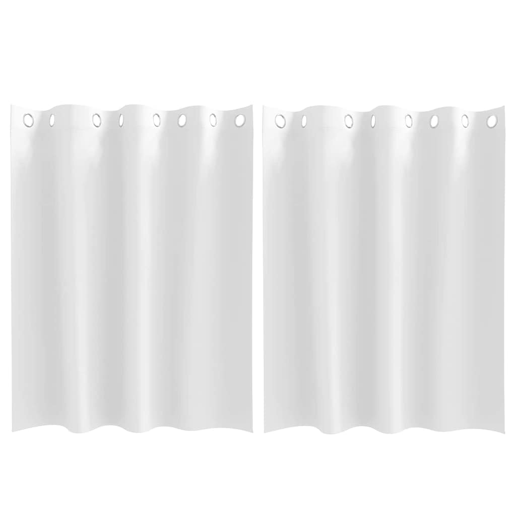 Cortinas opacas com cortinas Branco Puro Poliéster