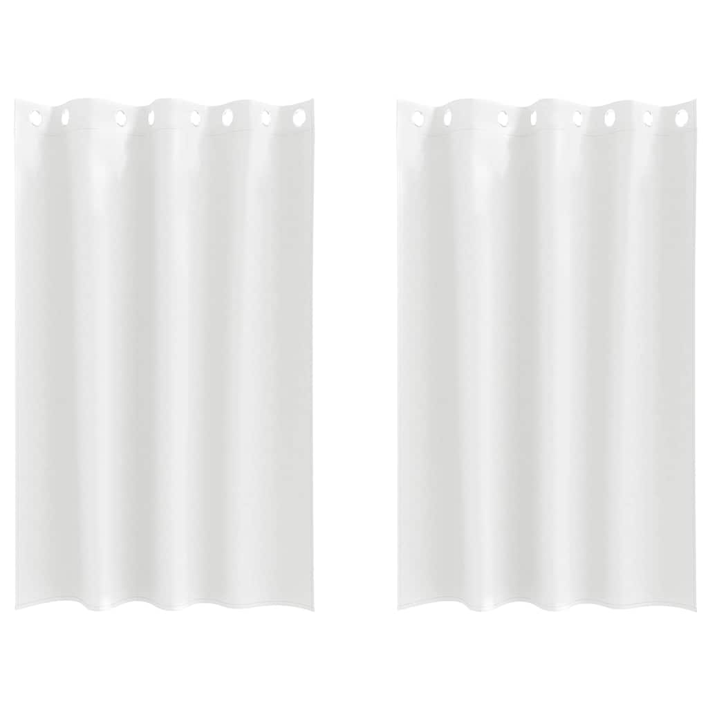 Cortinas opacas com cortinas Branco Puro Poliéster