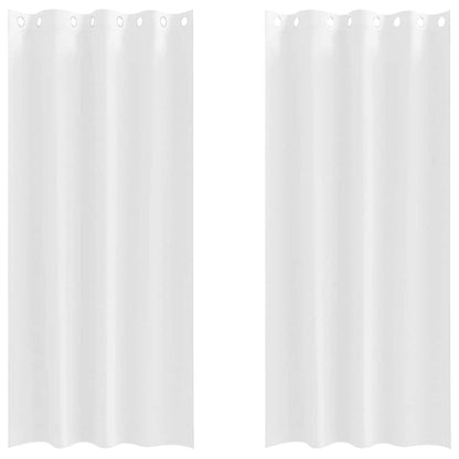Cortinas opacas com cortinas Branco Puro Poliéster