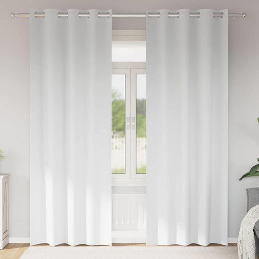 Cortinas opacas com cortinas Branco Puro Poliéster