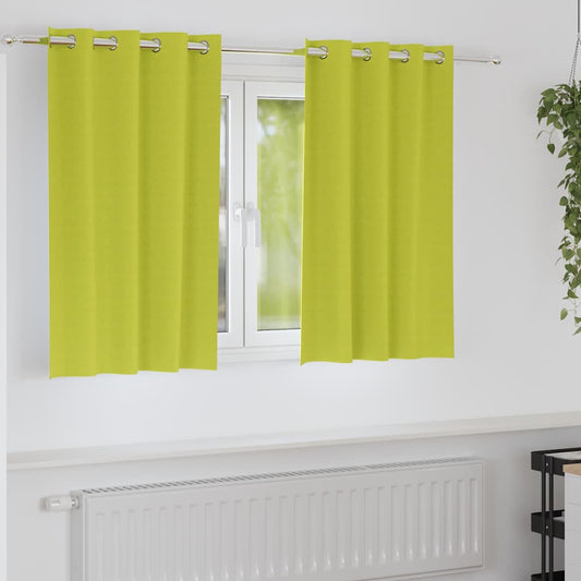 Cortinas opacas com cortinas Verde Poliéster