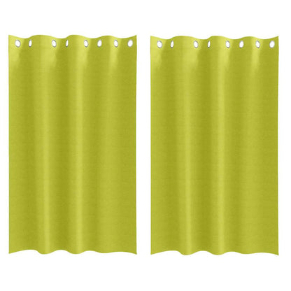 Cortinas opacas com cortinas Verde Poliéster