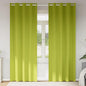 Cortinas opacas com cortinas Verde Poliéster