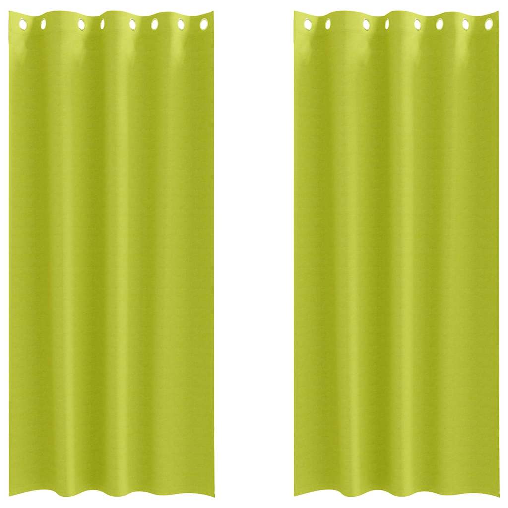 Cortinas opacas com cortinas Verde Poliéster