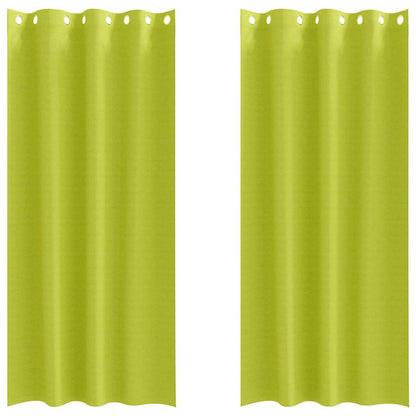 Cortinas opacas com cortinas Verde Poliéster