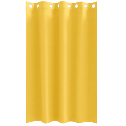 Cortinas opacas com cortinas Amarelo Mostarda Poliéster