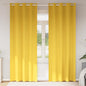 Cortinas opacas com cortinas Amarelo Mostarda Poliéster