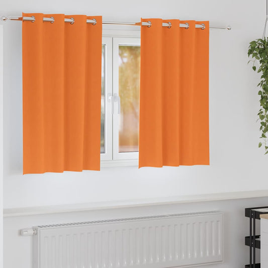 Cortinas opacas com cortinas Bright Orange Poliéster