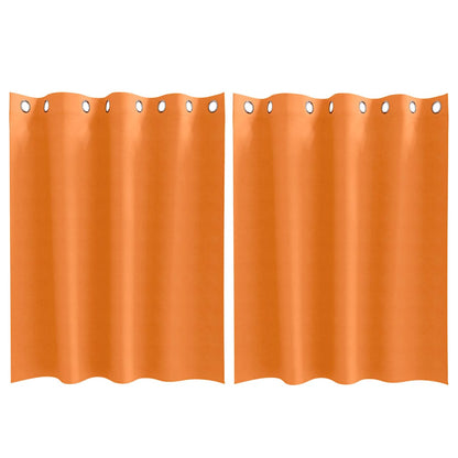 Cortinas opacas com cortinas Bright Orange Poliéster