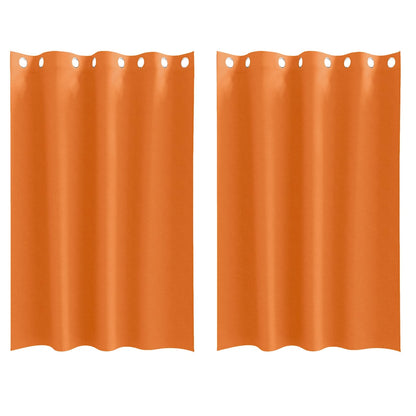 Cortinas opacas com cortinas Bright Orange Poliéster