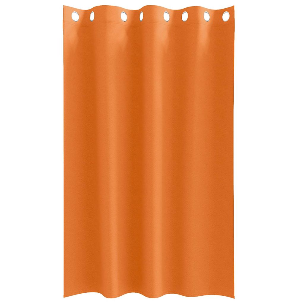 Cortinas opacas com cortinas Bright Orange Poliéster