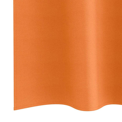 Cortinas opacas com cortinas Bright Orange Poliéster